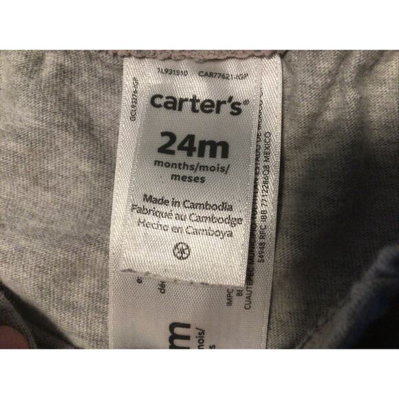 Carters Grey Shorts 24 Months - Picture 2 of 4